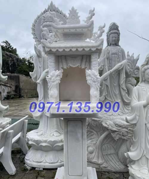 Cây hương đá - Mẫu miếu bàn thờ thiên bằng đá đẹp bán Bắc Giang